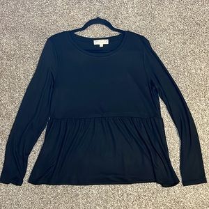 Pink Republic Long Sleeve Babydoll Top